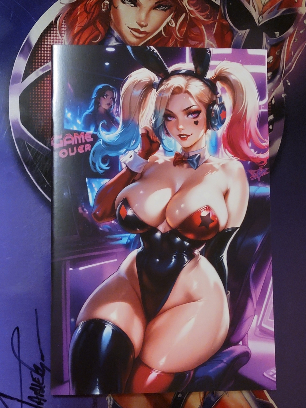 Artist Alley Comics Gamer Harley Quinn Cosplay Nice Covers by Dhaxina 🐍🚢🐍